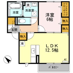 パシオーネ　A棟の物件間取画像